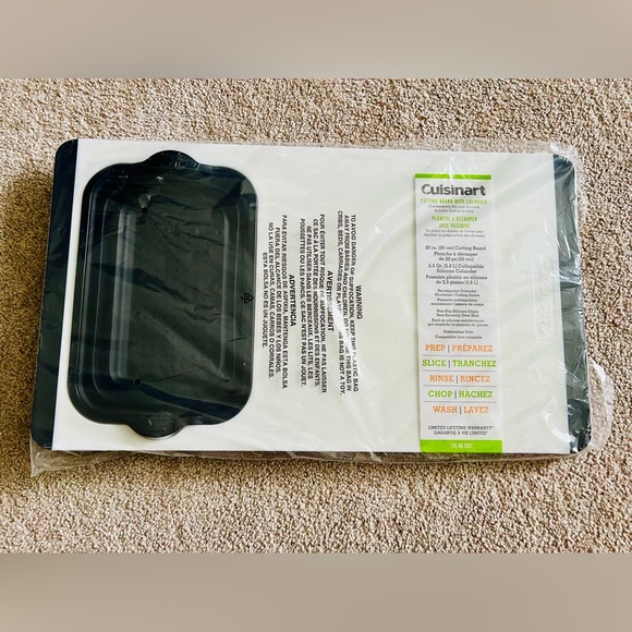 Cuisinart Cutting Board with Colander - Picture 1 of 4